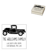 Individuelle Rücksendeadresse für die Vintage LKW- Gummistempel (Stempel)