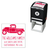 Individuelle Rücksendeadresse für die Vintage LKW- Permastempel (Beispiel)