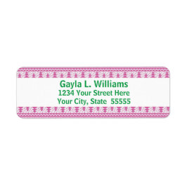 Individuelle Rücksendeadresse für Rosa und Grüne F