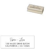 Individuelle Rücksendeadresse Modernes, minimales Gummistempel (Stempel)