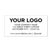 Individuelle Rücksendeadresse von Firmenlogo für U Permastempel (Design)