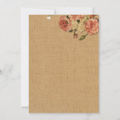 Individuelle rustikale Hochzeitseinladungen Einladung (Rückseite)