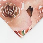 Individuelle rustikale Pfirsichbraun Blume Fleecedecke (Ecke)