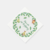 Individuelle Safari Geburtstagsparty Serviette (Ecke)