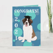 Individuelle Saint Bernard Abschluss Card Karte (Vorderseite)