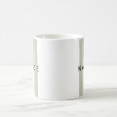 Individuelle Salbeimonogrammtasse als Geschenk zum Kaffeetasse (Mittel)