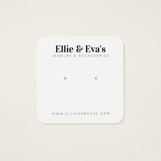 Individuelle Schmuckkarte in sauberem, modernem De (Vorderseite)