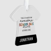 Individuelle Schulbusfahrerbewertung Funny Gift Ornament (Vorderseite)