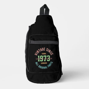 Individuelle Schultasche Name Jahr Vintage Klassik Crossbody Bag