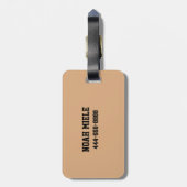 Individuelle Schulvarianz Sporttag Gepäckanhänger (Rückseite vertikal)