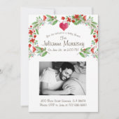 Individuelle Schwangere Mama Baby Bump Foto Babydu Einladung (Vorderseite)