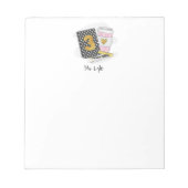 Individuelle Schwarz-Dritte-Klasse-Lehrer-Bewertun Notizblock (Vorderseite)