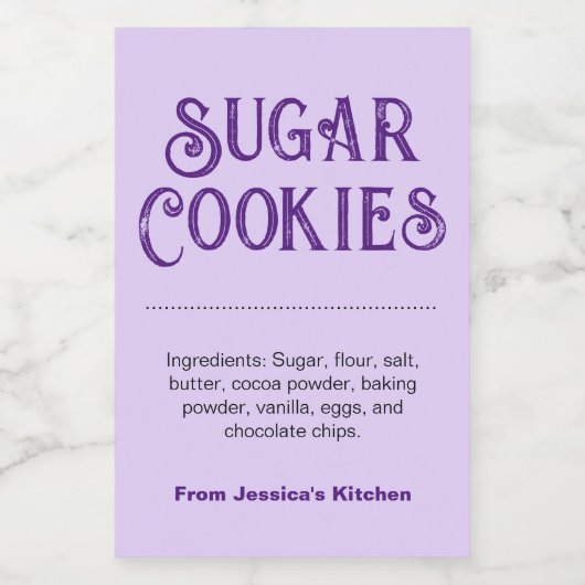 Individuelle Selbstgemacht-Etikette HM001_27rdv2 Lebensmitteletikett (Einzelnes Label)