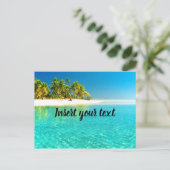 Individuelle Sicht auf den Strand Postkarte (Stehend Vorderseite)