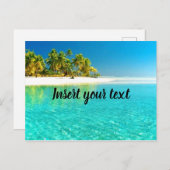 Individuelle Sicht auf den Strand Postkarte (Vorne/Hinten)