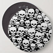 Individuelle Skulls und Crossbones Button (Vorne & Hinten)