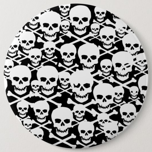 Individuelle Skulls und Crossbones Button (Vorderseite)
