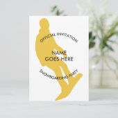 Individuelle Snowboard-Party Einladung (Stehend Vorderseite)