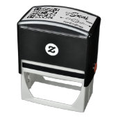Individuelle Social Media QR Code Selbstbewusste B Permastempel (Produkt)