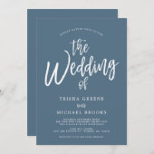 Individuelle Solid Colors | Tanzskript | Hochzeit Einladung (Vorne/Hinten)