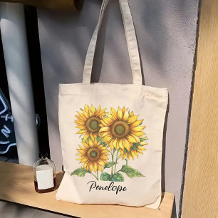 Individuelle Sonnenblumen-Tasche, Brautjungfern- u Tragetasche