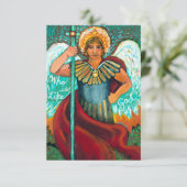 Individuelle St. Michael Archangel-Gebetskarte (Stehend Vorderseite)