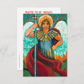 Individuelle St. Michael Archangel-Gebetskarte (Vorne/Hinten)