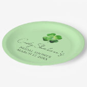 Individuelle St. Patrick's Day Brautparty Pappteller (Schrägansicht)
