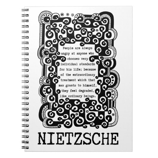 INDIVIDUELLE Standards inkorporiert von Nietzsche Notizblock (Vorderseite)