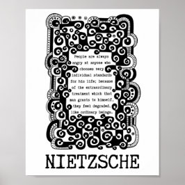 INDIVIDUELLE Standards inkorporiert von Nietzsche Poster
