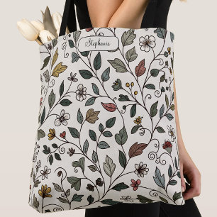 Individuelle stilvolle fantastische botanische Reb Tasche