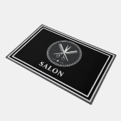 Individuelle stilvolle Friseursalons & Barbier     Fußmatte (Schrägansicht)