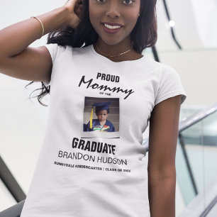 Individuelle Stolz Mama des Absolventen Foto T-Shirt