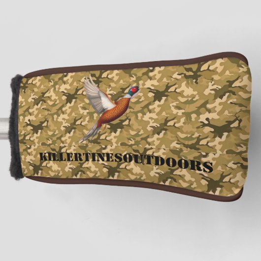 individuelle Tarnhaubenabdeckung für Putter. Golf Headcover (Vorderseite)