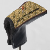 individuelle Tarnhaubenabdeckung für Putter. Golf Headcover (3/4 Vorderseite)