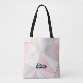 Individuelle Tasche geometrischer Art in Rose Gold