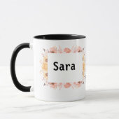 Individuelle Tasse für Sara - Chic Gold Botanical  (Links)