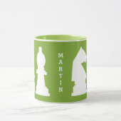 Individuelle Tasse von CHESS für Monogramm und Far (Zentrum)