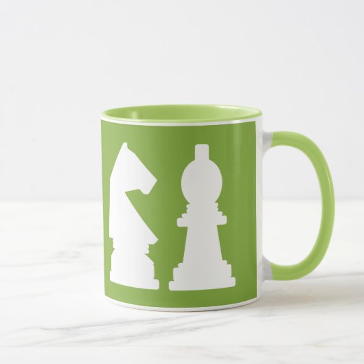 Individuelle Tasse von CHESS für Monogramm und Far (Rechts)