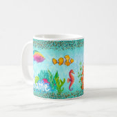 Individuelle Tasse von Unterwasserszenen (Vorderseite Links)