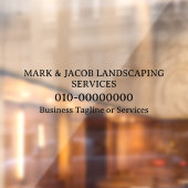 Individuelle Text Business Display Services Kfz-LK Fensteraufkleber (Blatt 2)