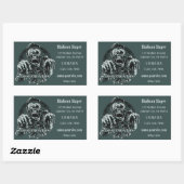Individuelle Text-DEADMONTON-Aufkleber Rechteckiger Aufkleber (Blatt)