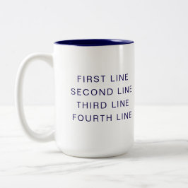 Individuelle Text Personalisierte Zweifarbige Tass Tasse