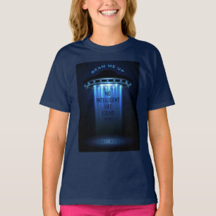 Individuelle Text UFO Raumschiff-Kleidung T-Shirt