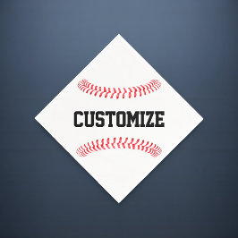 Individuelle Textsportarten für Baseball-Party ode Serviette