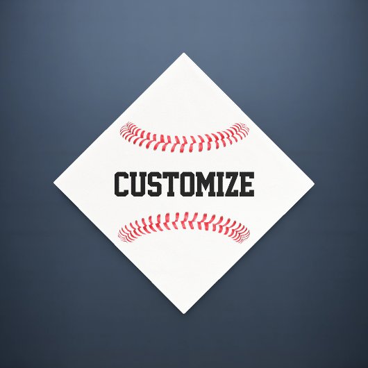 Individuelle Textsportarten für Baseball-Party ode Serviette