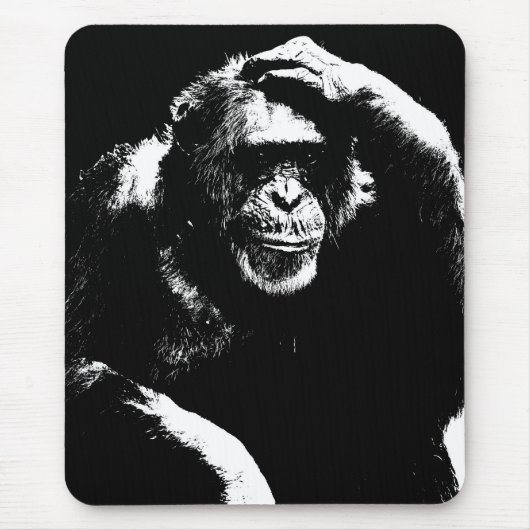 Individuelle Thinking Ape Pop Art Modernes Templat Mousepad (Vorne)