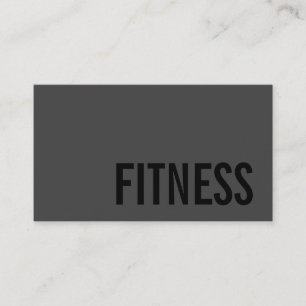 Individuelle trendige graue Fitness-Sport-Visitenk Visitenkarte