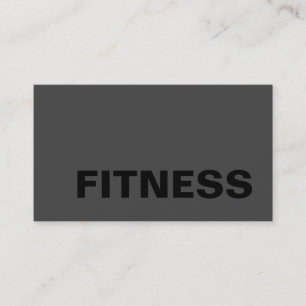 Individuelle Trendy Grey Fitness Sport Visitenkart Visitenkarte
