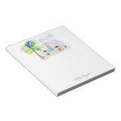 Individuelle tropische Aquarelltafeln Notizblock (angewinkelt)